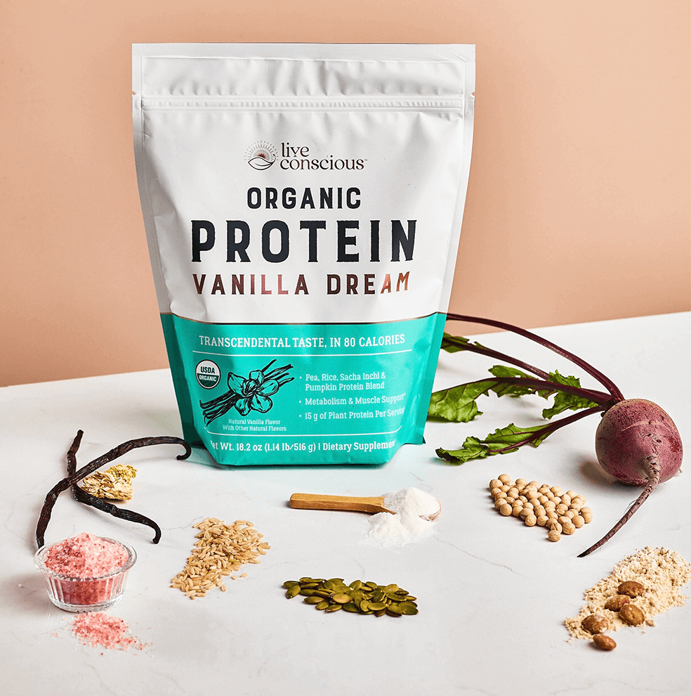 Live Conscious™ Organic Protein Powder Vanilla Dream Live Conscious